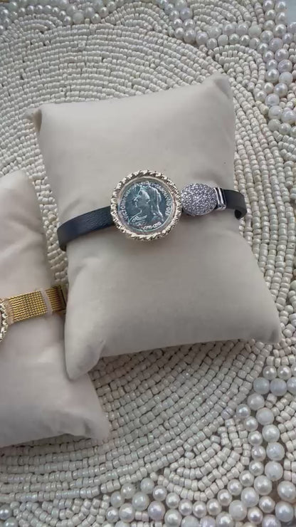 Unisex Silver Coin Band Rakhi- 1 Gm