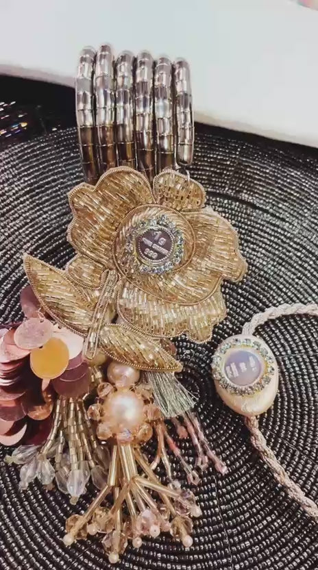 Silver Coin Bangle Bracelet Rakhi Pair