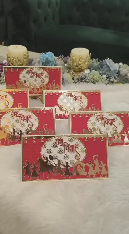 EN103 - Doli Theme Shubh Vivaah Envelope (Pack of 6)