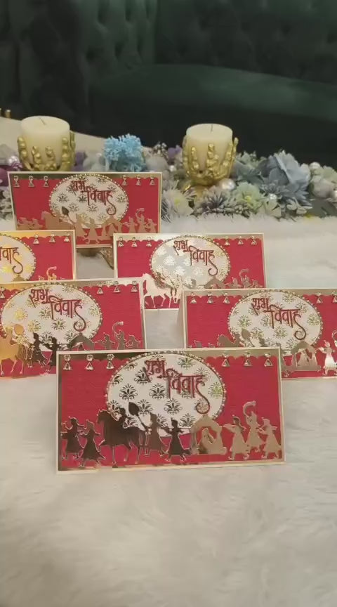 EN103 - Doli Theme Shubh Vivaah Envelope (Pack of 6)